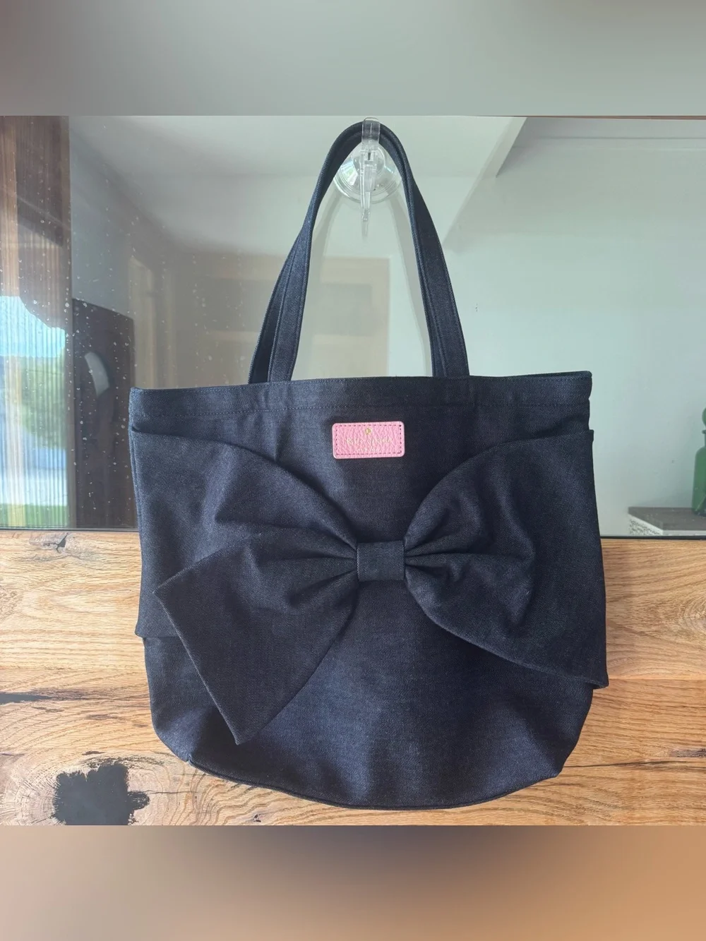 Kate Spade New York On Purpose Denim Oversized Bow Tote Bag
